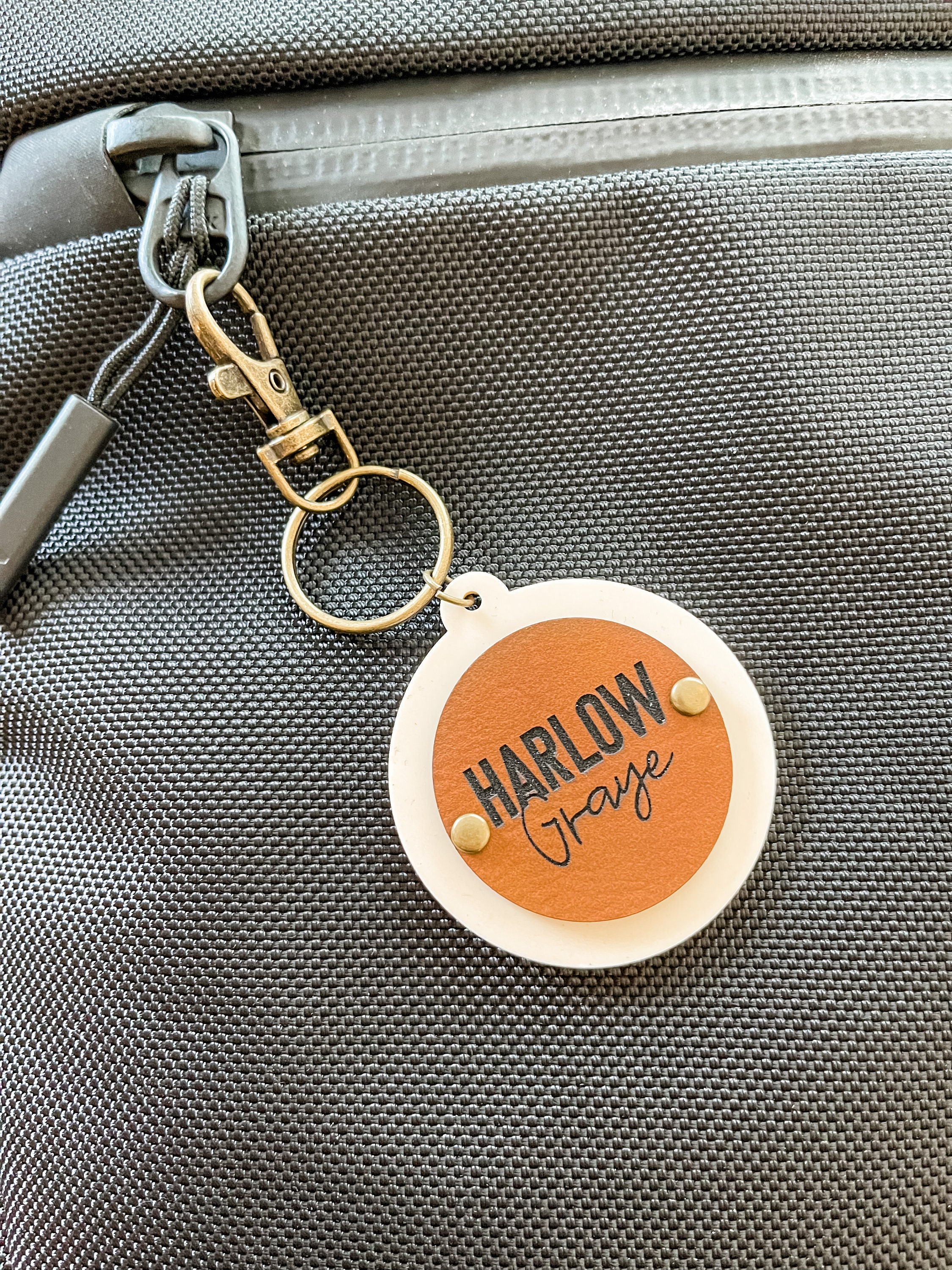 Diaper Bag Name Tagbook Bag Name Tagpersonalized Key Etsy