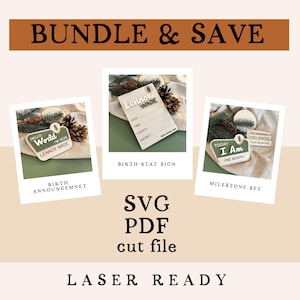 Nationalpark Neugeborenen Bundle|SVG Datei|Laserschnitt Datei
