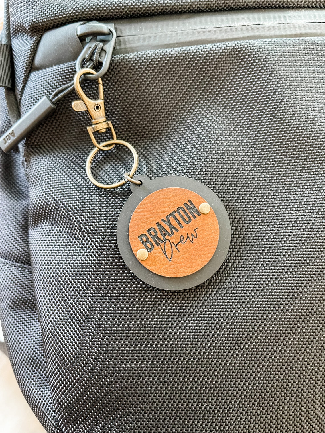 Diaper Bag Name Tagbook Bag Name Tagpersonalized Key Etsy