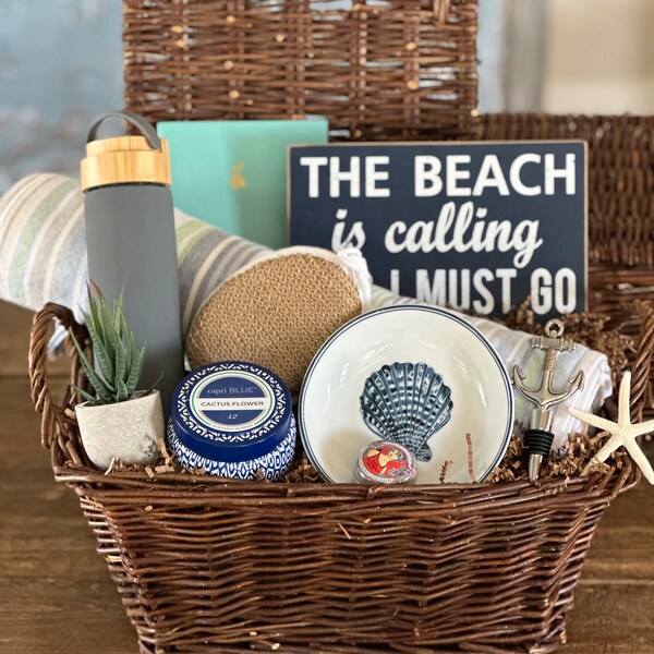 Coastal Gift Basket Etsy