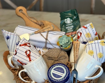 Gift Baskets/Coastal Themed Gift Baskets/Custom gift baskets/Realtor gift/New beach house/Beach/Hostess/Retirement/Thank you/Happy Birthday