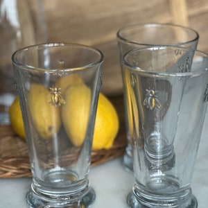 Juego de cristalería y jarra La Rochere/Taza con forma de abeja La Rochere/Jarra/Cristalería francesa/Inauguración de la casa/Decoración del hogar/Jardinería/Fiesta en el jardín/Cristalería/Abeja