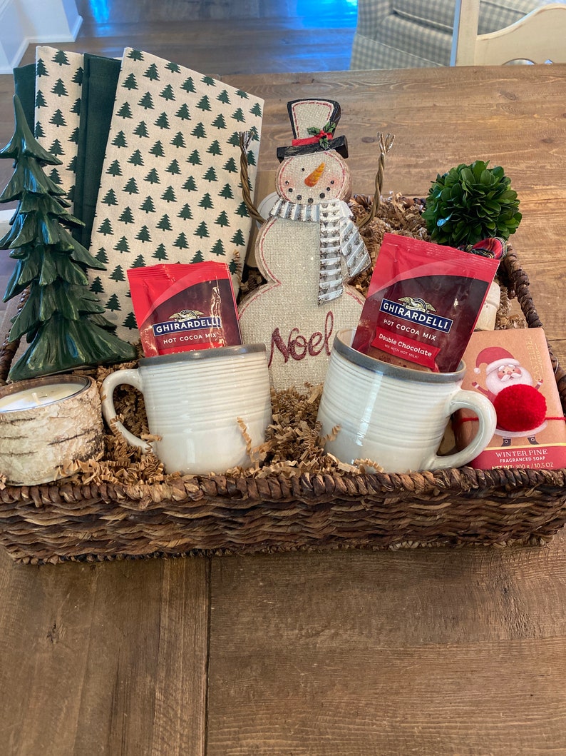 Holiday gift basket / corporate gift baskets / happy holidays Etsy