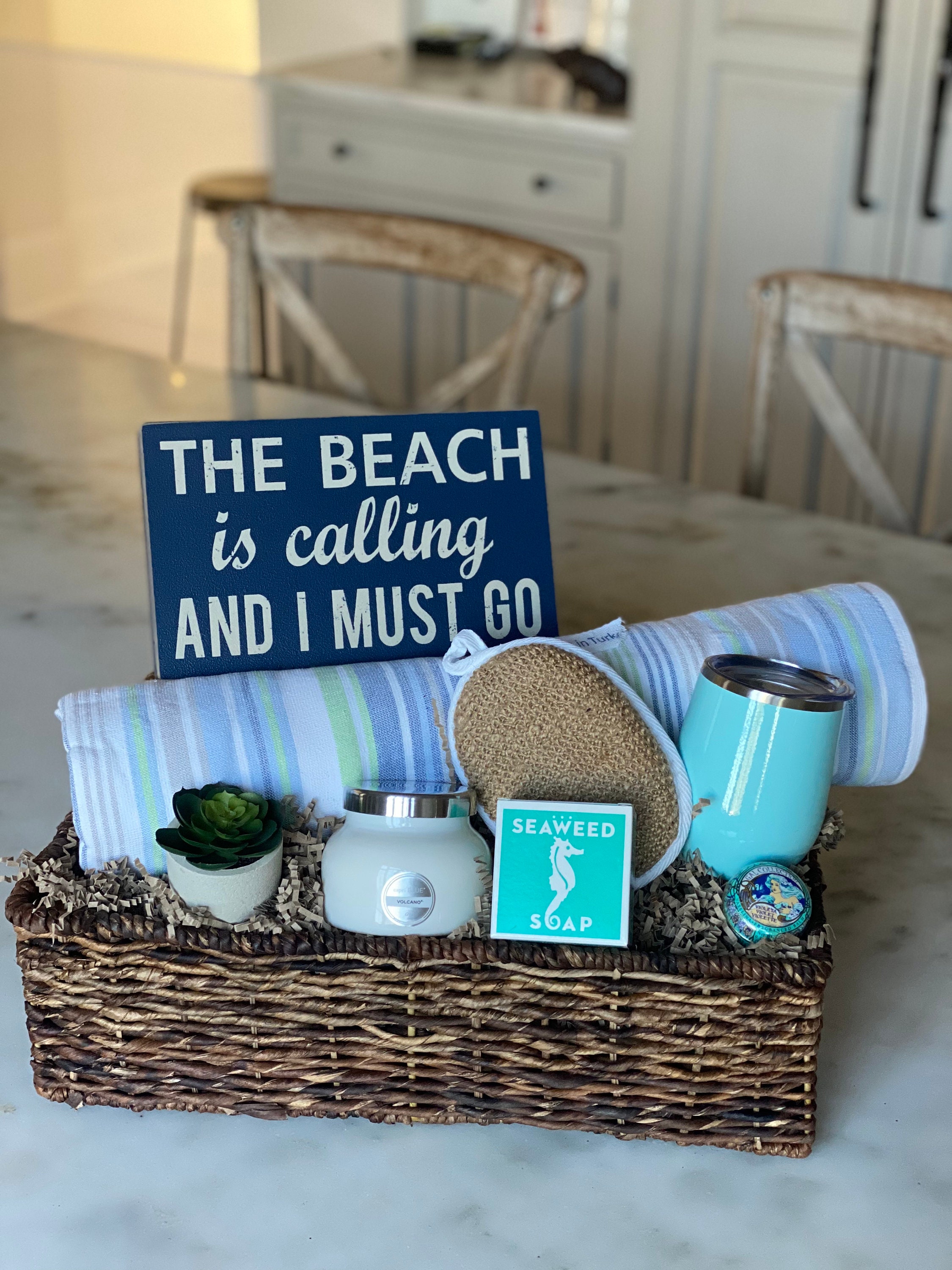 Beach/Gift Baskets/Beach Themed Gift/Beach Lover - Etsy