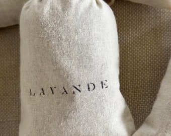 Aromatic Lavender Sachet in Muslin Bag, Wedding Favor