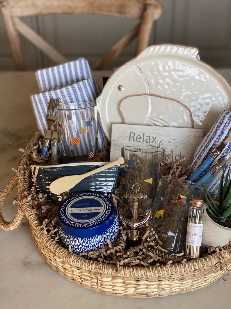 Coastal Gift Basket/sea/sailing Lover/sailing/boating/new Etsy
