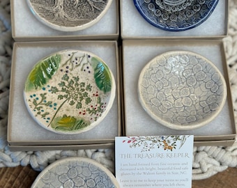 Ceramica/Portagioie fatto a mano/Portaanelli/Porta incenso/Portagioie/Portapillole/Regalo/Ceramica fatta a mano/Portagioie/Portaanelli