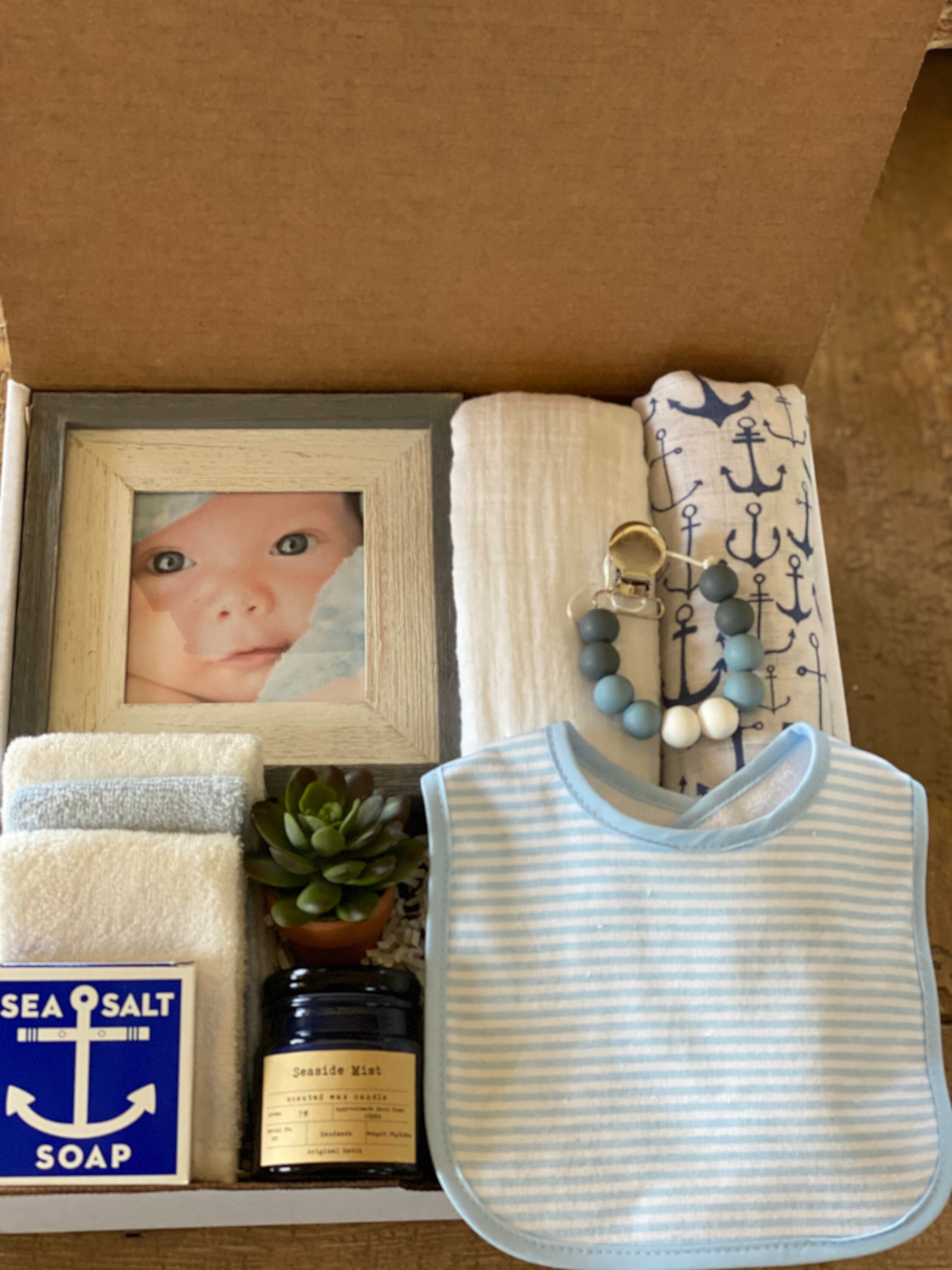 Baby boy gift box/nautical baby gift /Its a boy gift Etsy