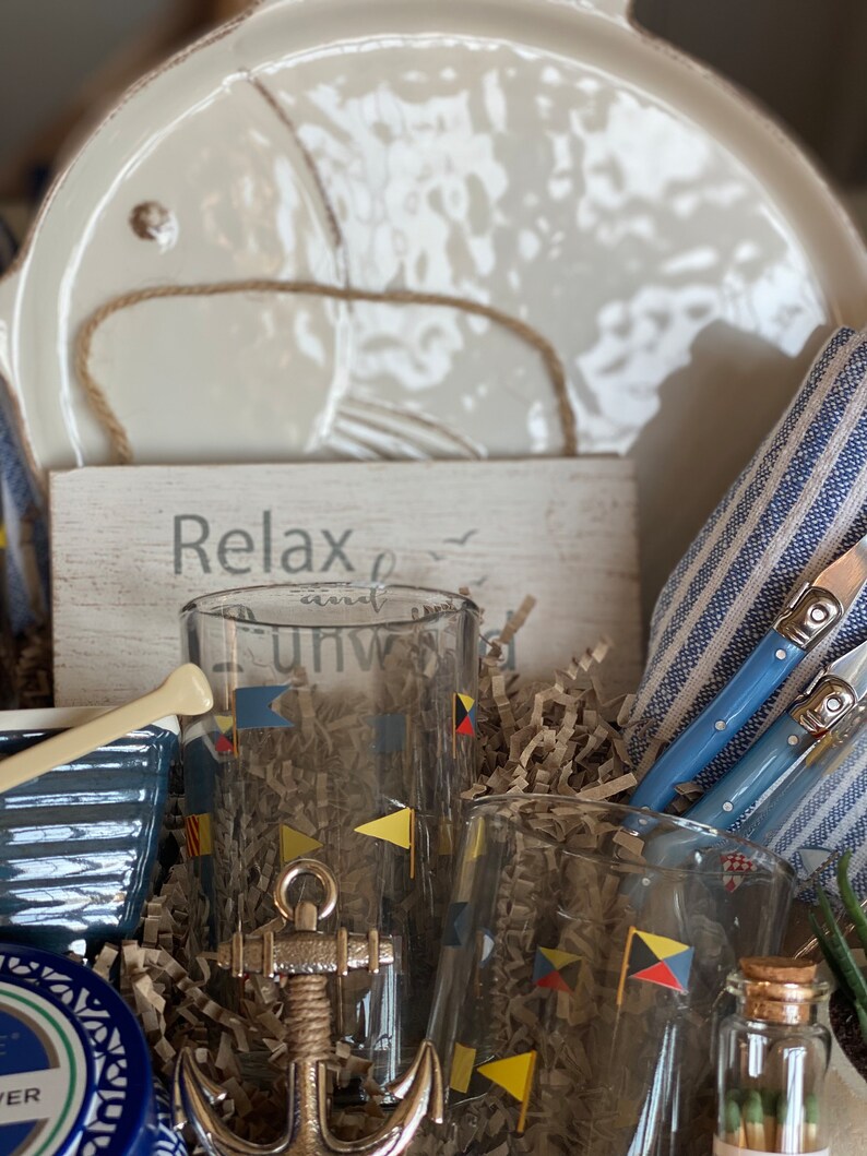 Coastal Gift Basket/sea/sailing Lover/sailing/boating/new Etsy