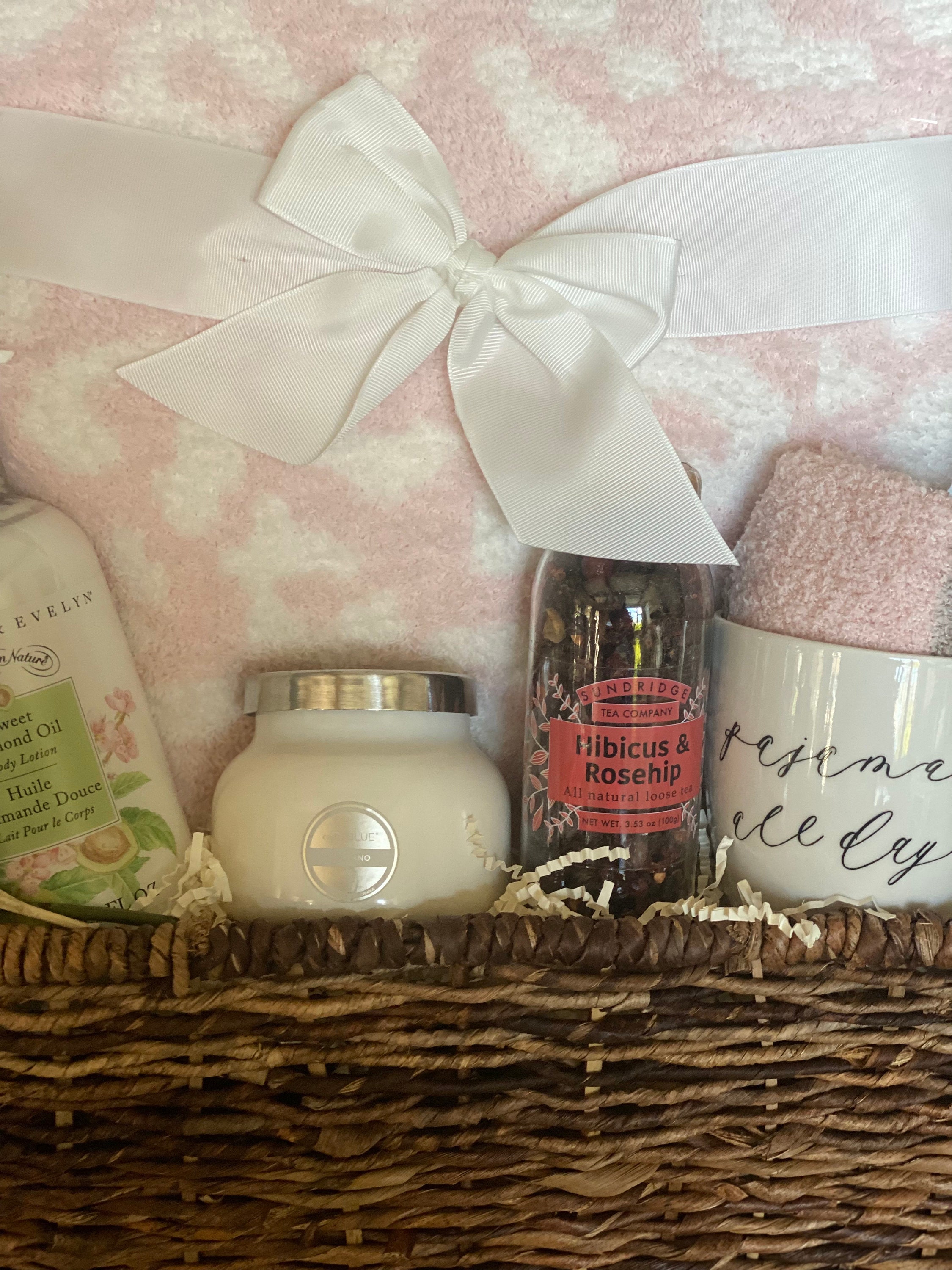 Cozy Blanket Gift Basket/pajamas All Day Gift Basket/get Well Etsy UK