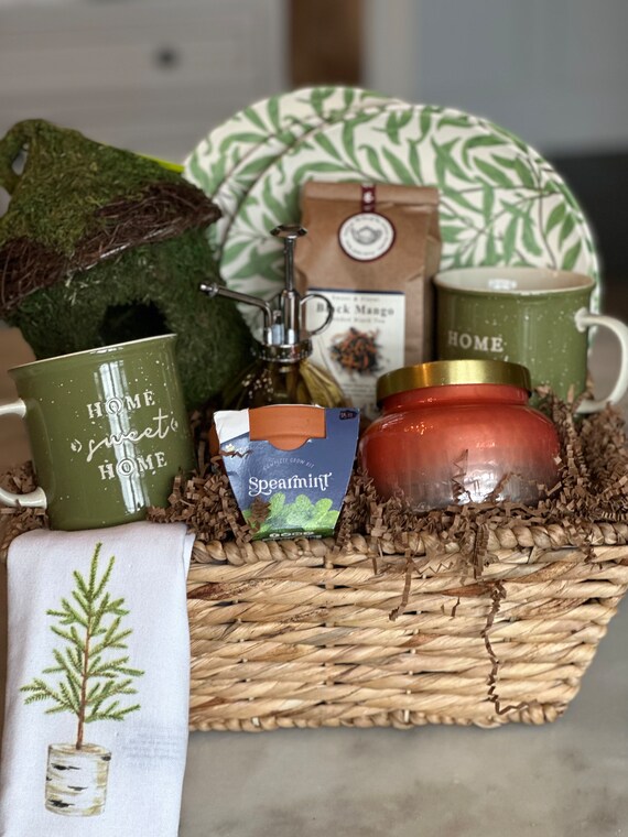 Home Is Where The Heart Is Housewarming Gift Basket - housewarming gift  baskets, welcome basket, new home gift ideas