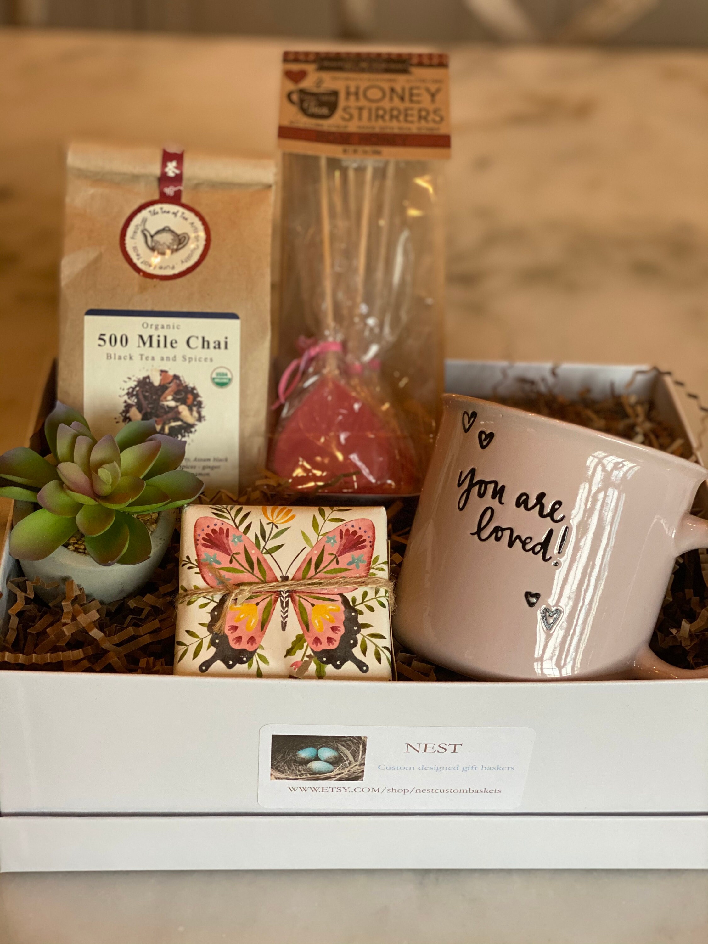 You are loved gift box/Love gift box/Tea lover/ gift box/Chai Etsy