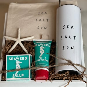 Scatola da spiaggia/Cesti regalo/Cesto regalo/Pensionamento/Relax/Navigazione/Spa/Vacanza/Amante della spiaggia/Costiero/Buon compleanno/Set regalo da spiaggia/Laurea/Mare