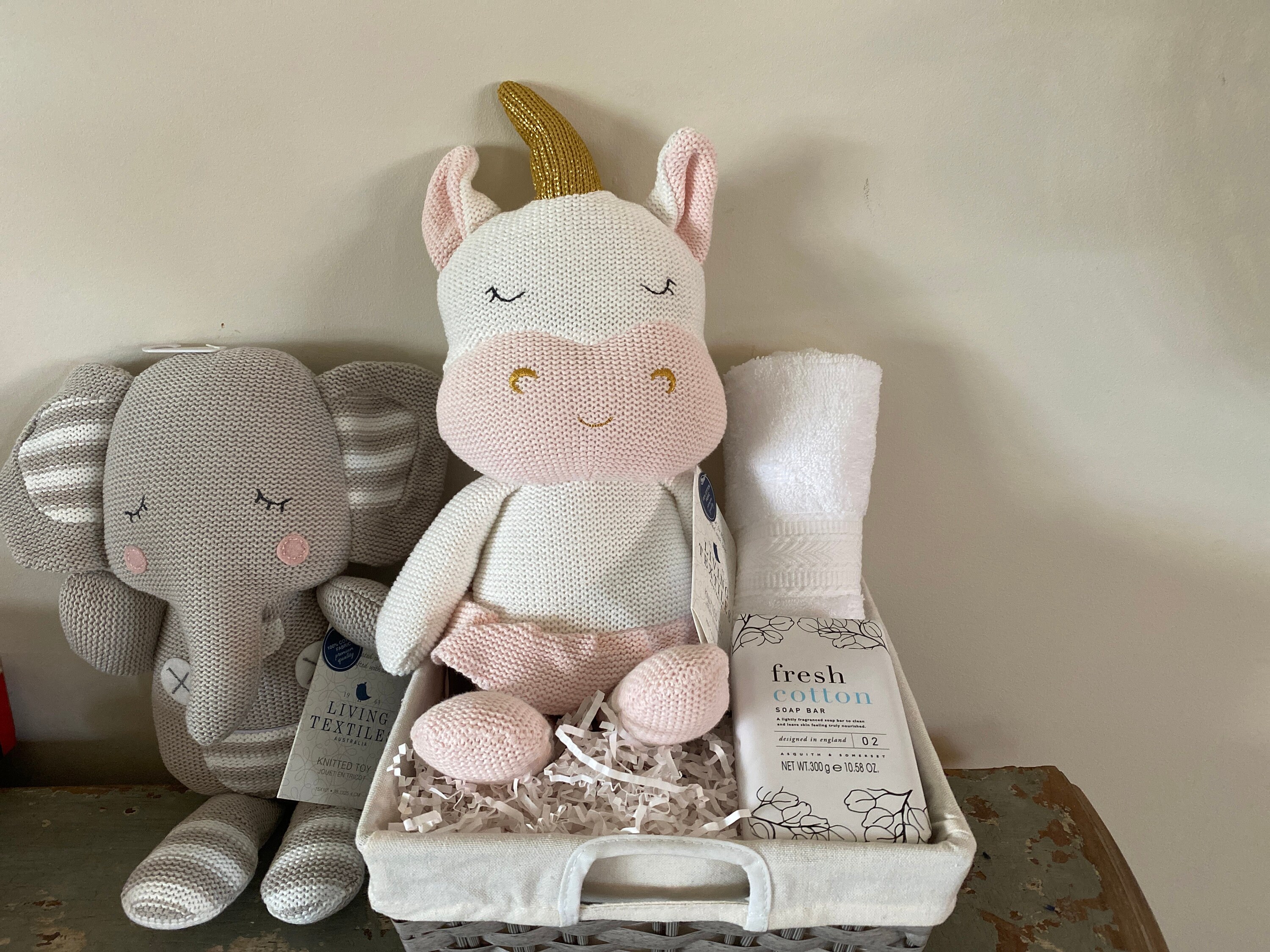 Baby gift basket / Newborn baby toy basket / gifts for newborn Etsy