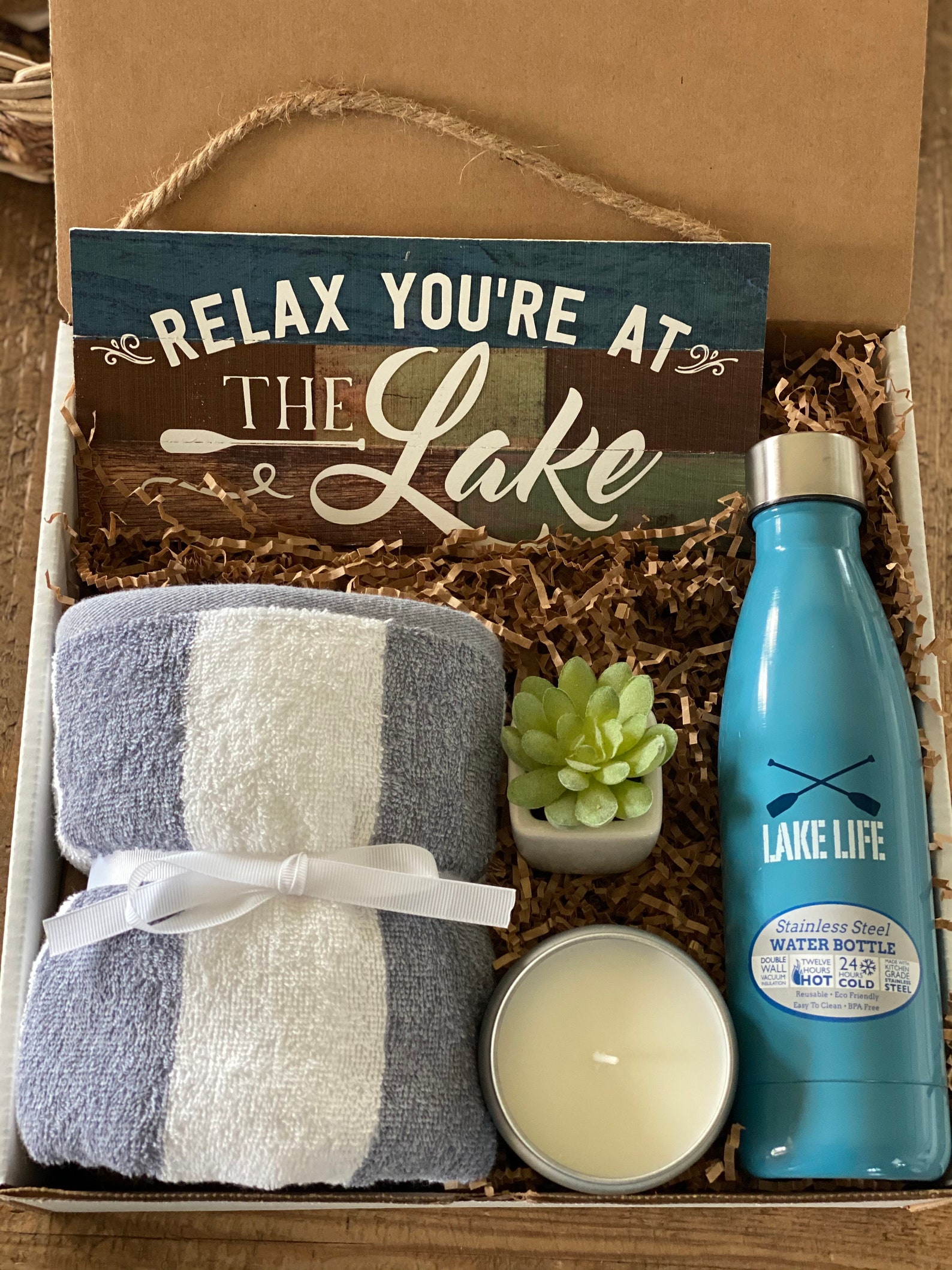 Lake life gift box/Relax your at the lake/Lake living Etsy