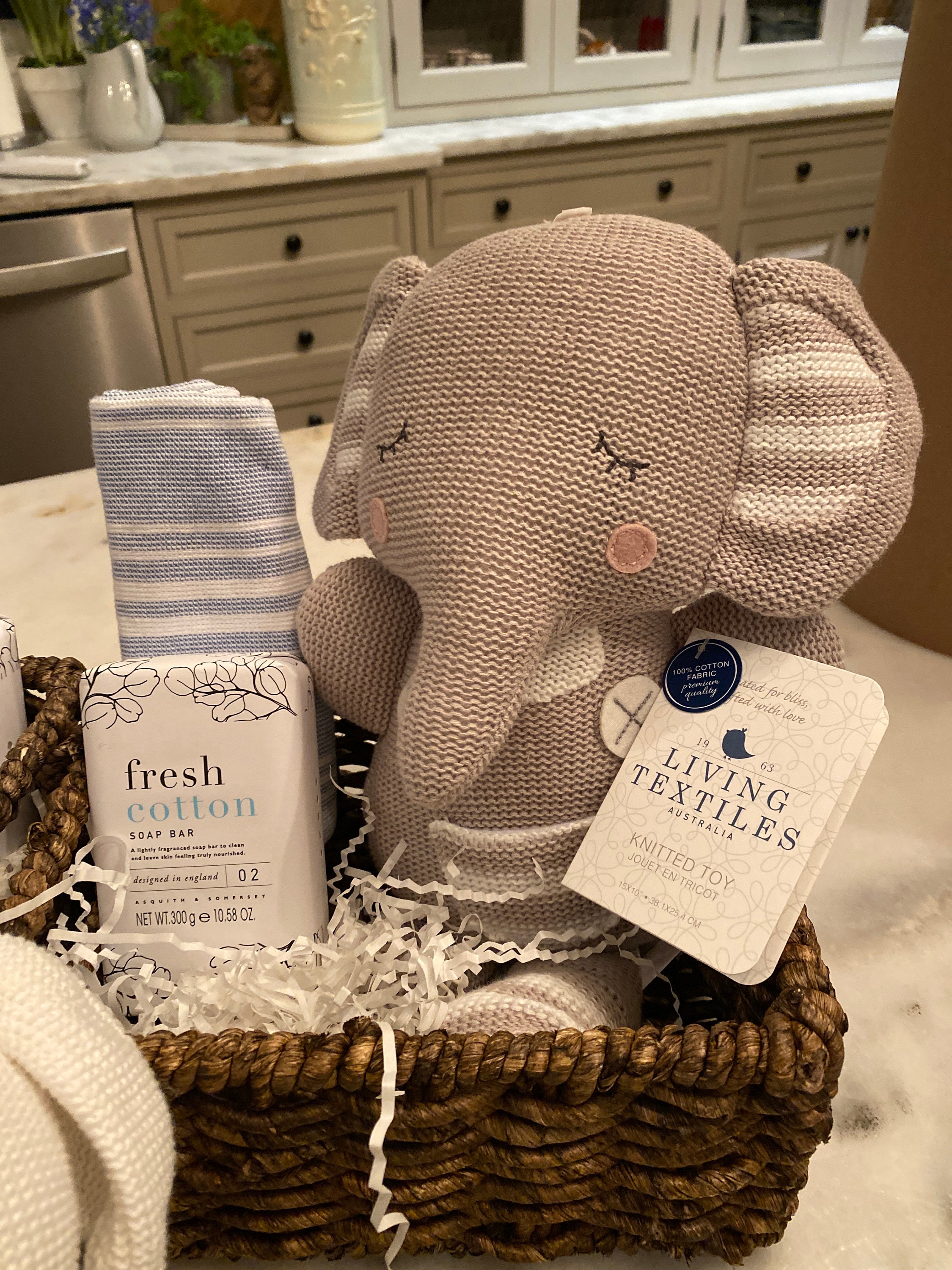 Baby gift basket / Newborn baby toy basket / gifts for newborn Etsy