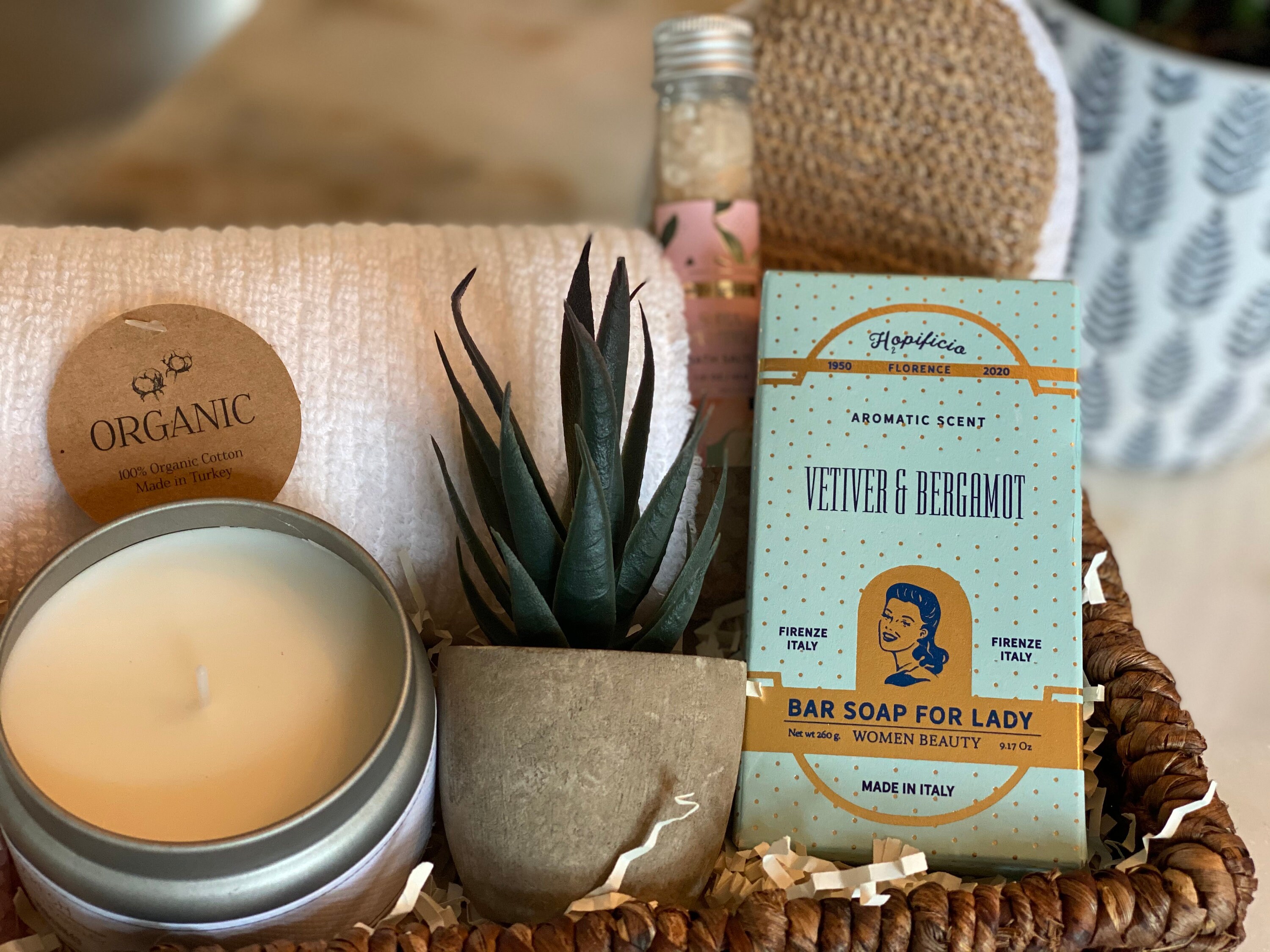 Spa gift basket/Bath salts gift basket/Gifts for Etsy