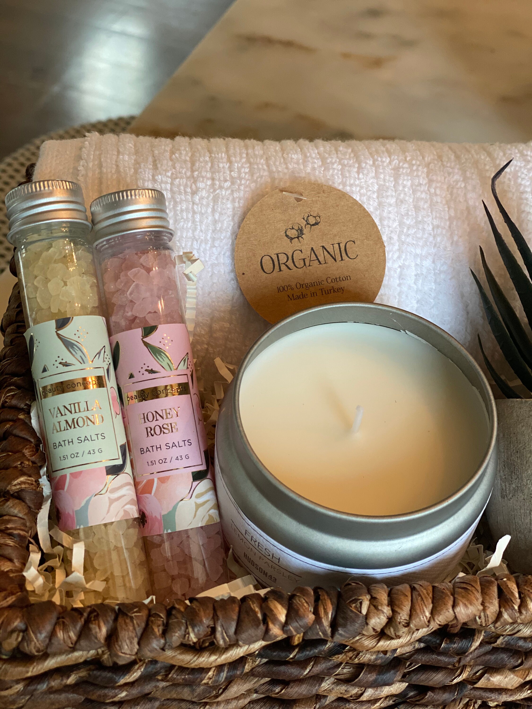 Spa gift basket/Bath salts gift basket/Gifts for Etsy