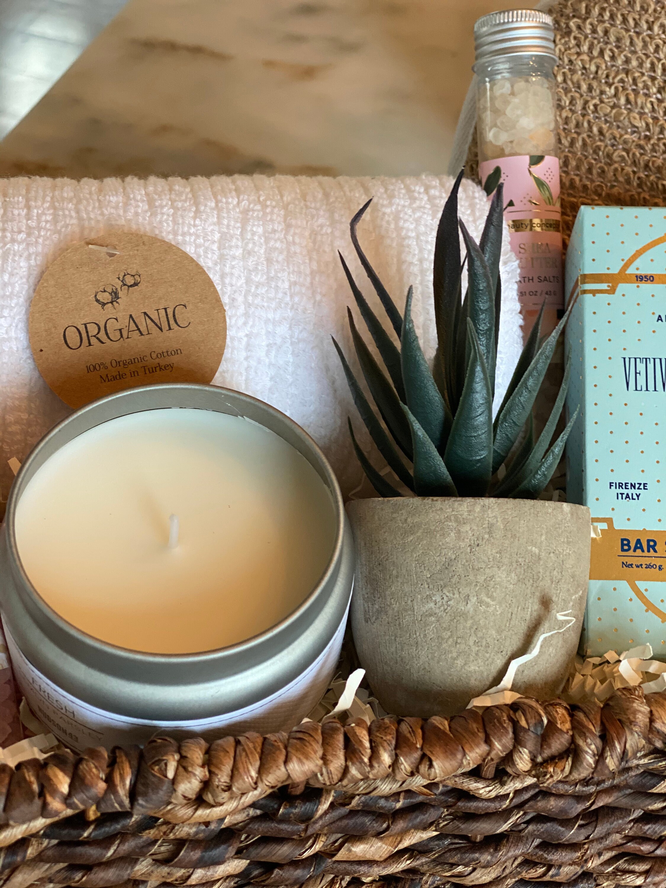 Spa gift basket/Bath salts gift basket/Gifts for Etsy