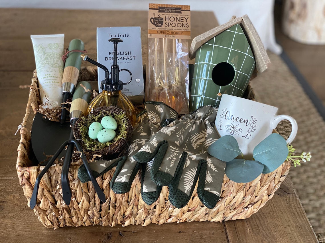 Gardening gift basket/Bee lover gifts/Bird watcher Etsy