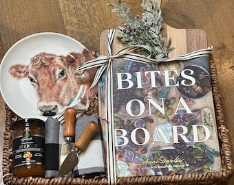 Amante de la charcutería/Amantes del queso/Cestas de regalo/Regalo para parejas/Cestas de regalo personalizadas/Libro de recetas de charcutería/Entretenimiento/Feliz aniversario/Regalo para compañeros de trabajo