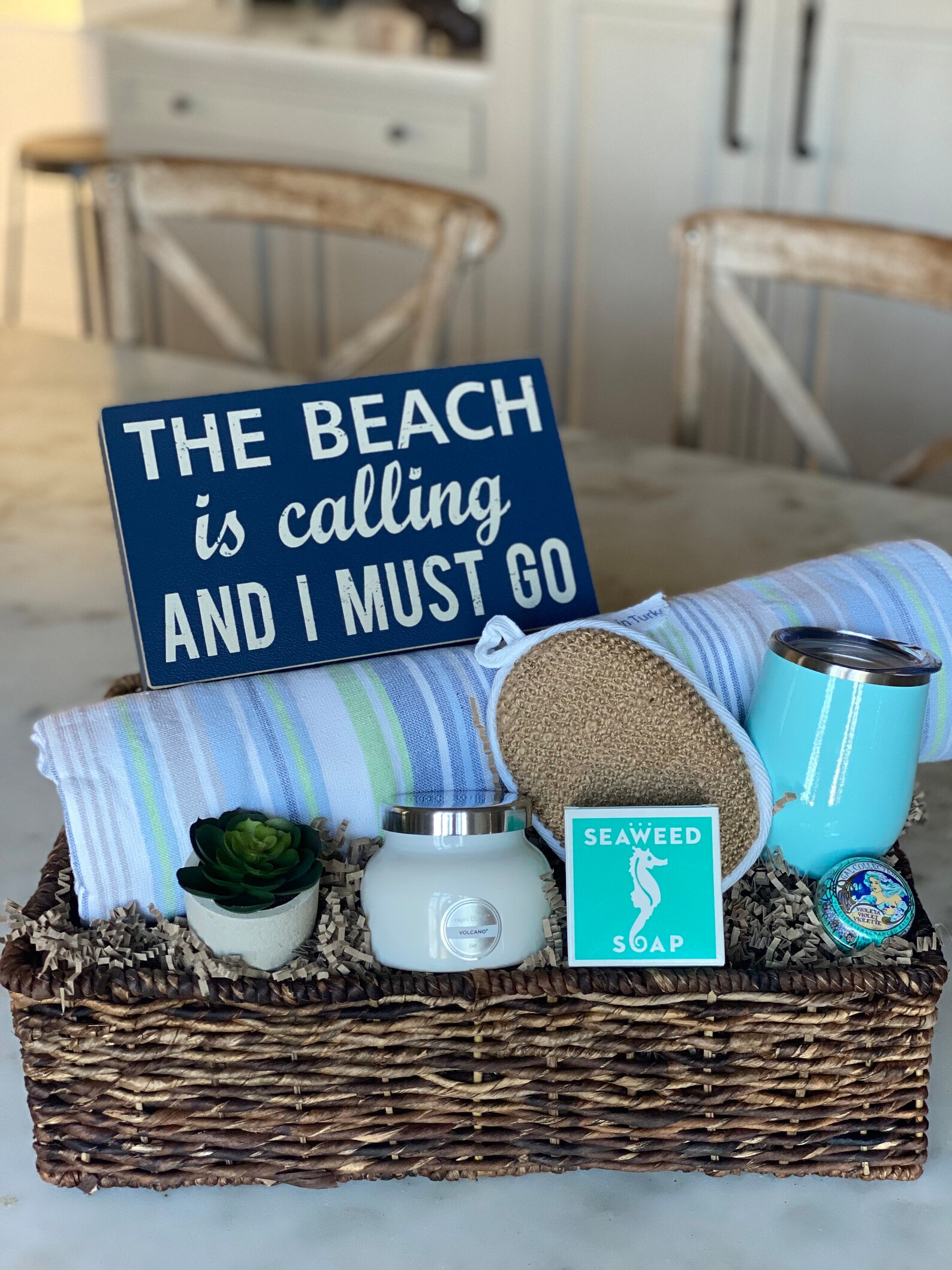 Beach/gift Baskets/beach Themed Gift/beach Lover Etsy
