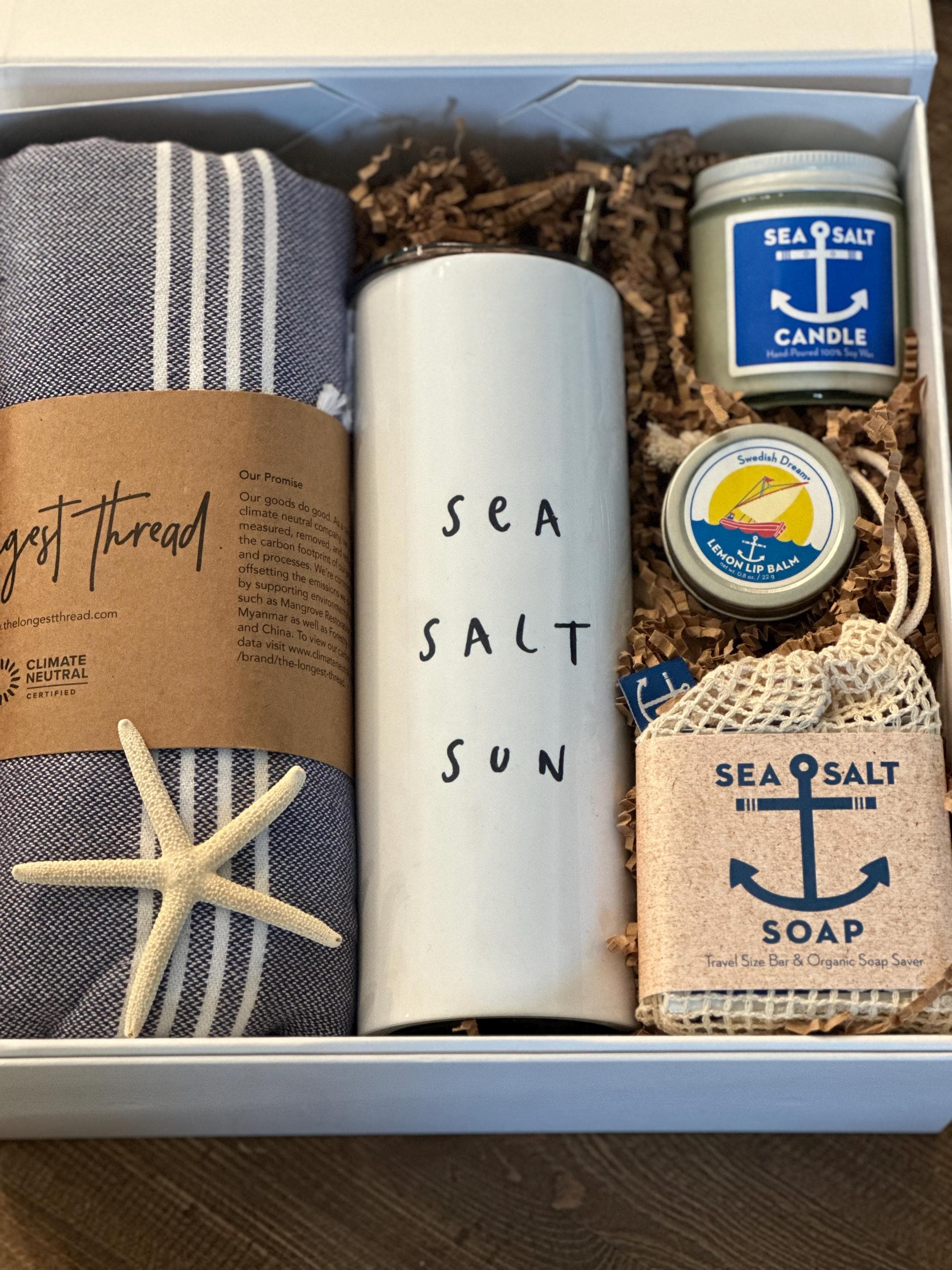 Seaside Serenity Gift Box, Beach Themed Gift Box, Coastal, Gift