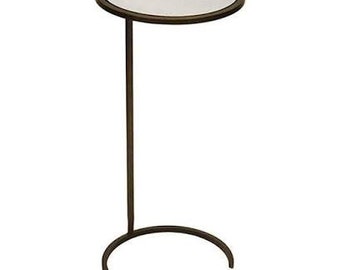 Martini table/Accent table/Iron accent table/interior Designer goods/Furniture/Table/Cigar table/Mirrored accent table/gold accent table