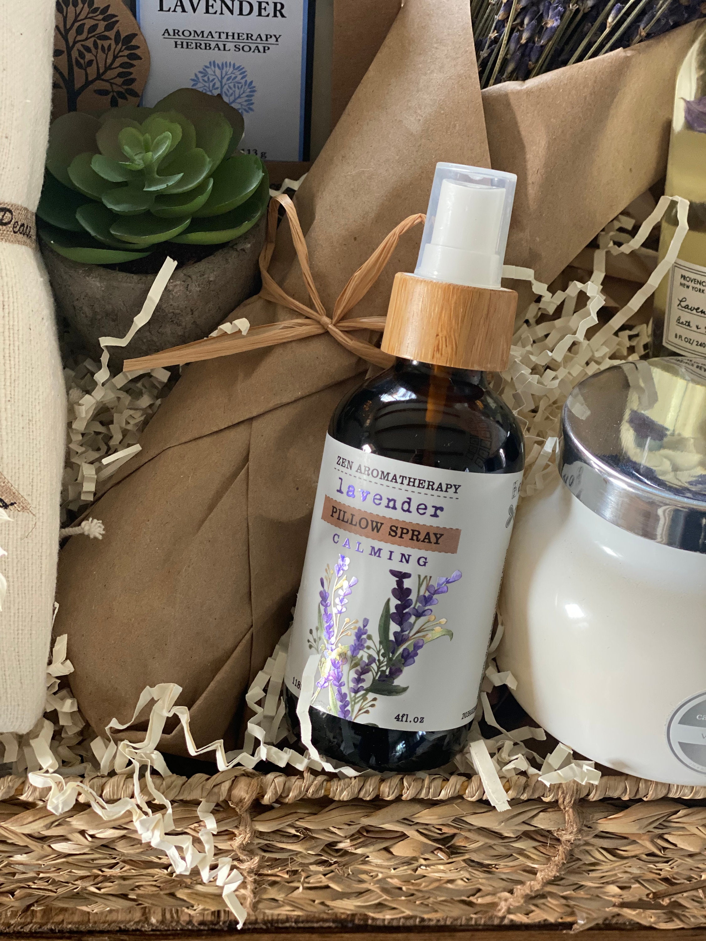 Lavender Gift Basket/luxury Spa Lover Gift/wellness Gift/themed