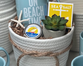 Cesta de regalo para amantes de la playa