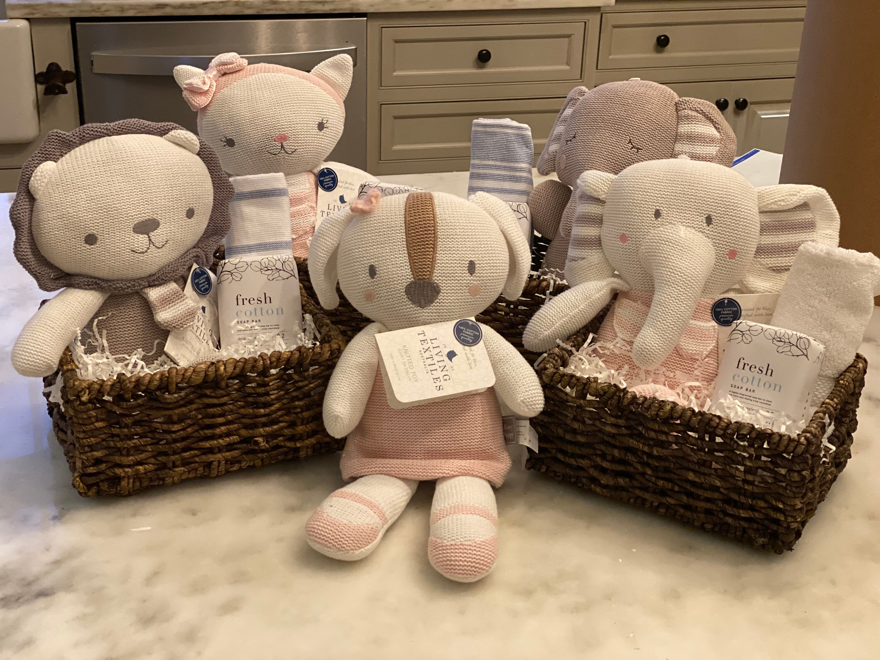 Baby gift basket / Newborn baby toy basket / gifts for newborn Etsy