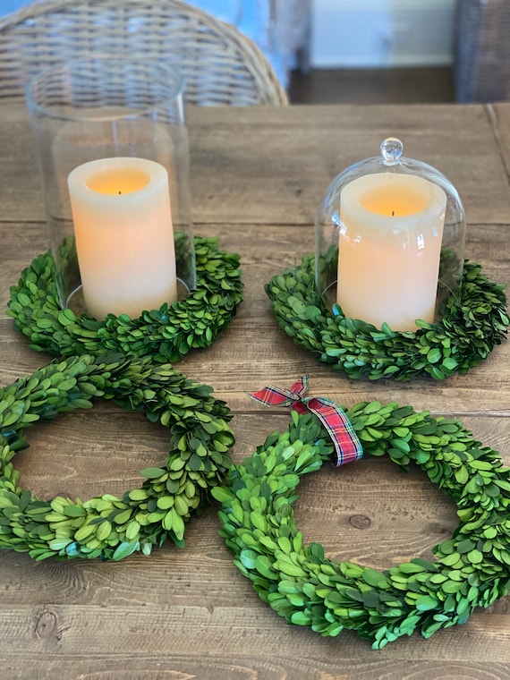 New England Boxwood Candle Ring | 10