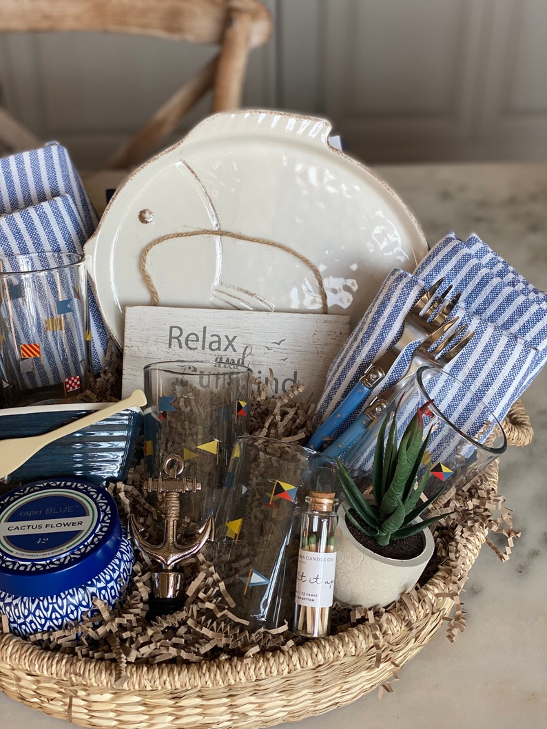 Coastal Gift Basket/sea/sailing Lover/sailing/boating/new Etsy