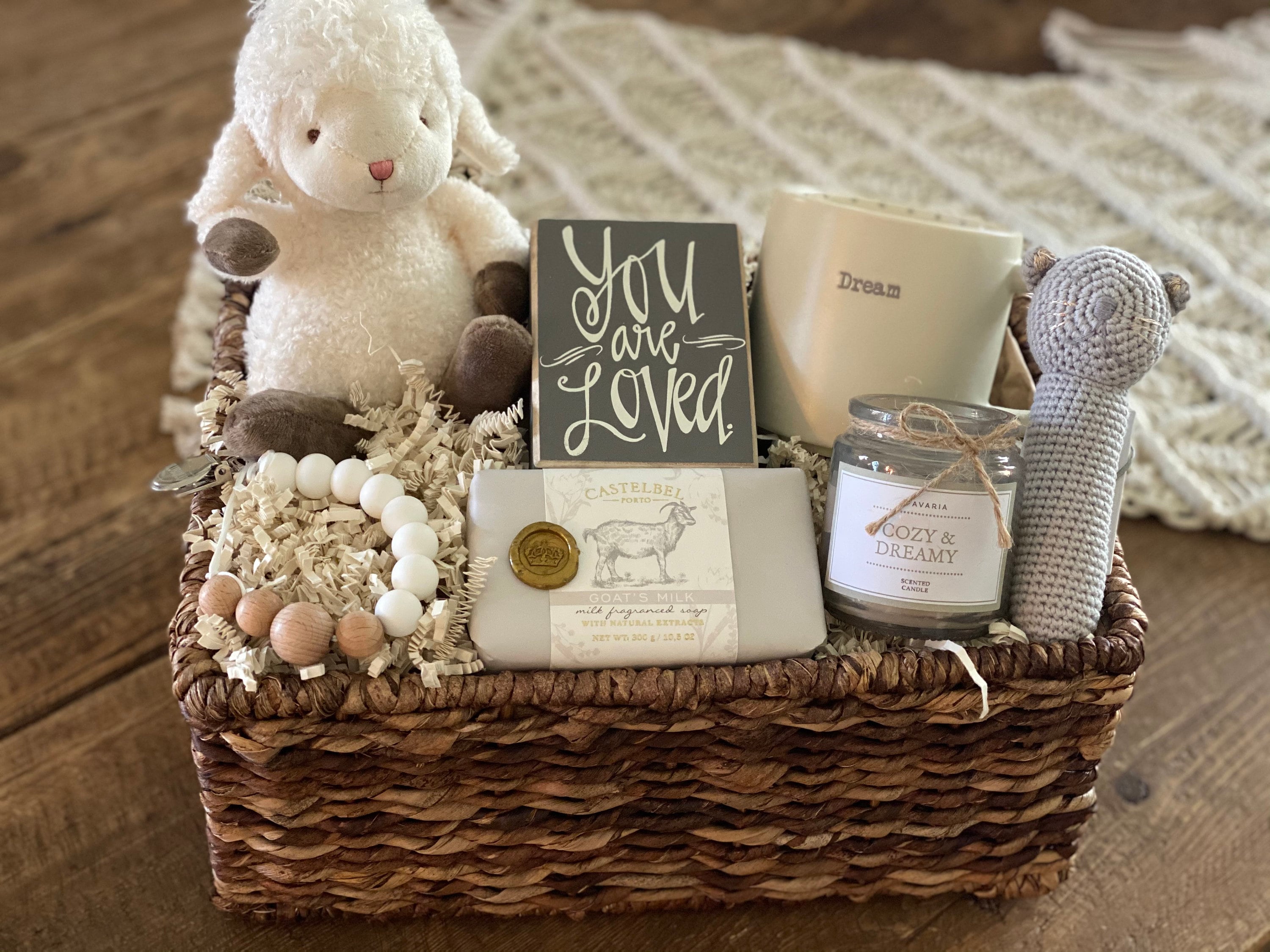 Newborn gift basket / Gender neutral gift basket/Its a boy Etsy