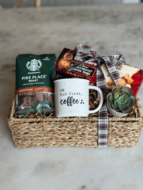 Starbucks Lover's Gift Basket with Coffee Press