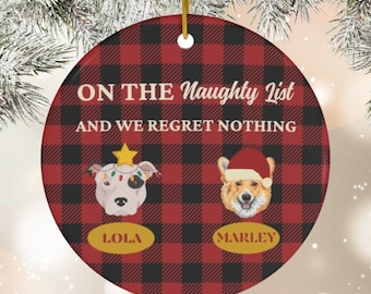 Dog Christmas Ornament | Puppy Christmas | Dog Mom Gift | Custom Dog Christmas | Gift for Dog Lovers | Personalized Xmas Gift