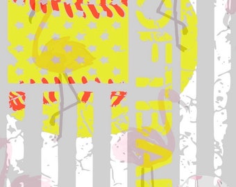 Softball distressed flag digital file-svg-pdf-jpeg-silhouette