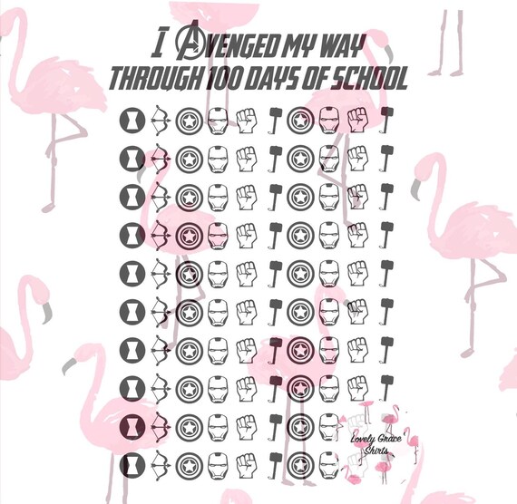 I Avenged my way through 100 days of school-100 days of school-superhero-instant download-silhouette-cricut