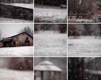 10 Digital Winter Backgrounds/Backdrops