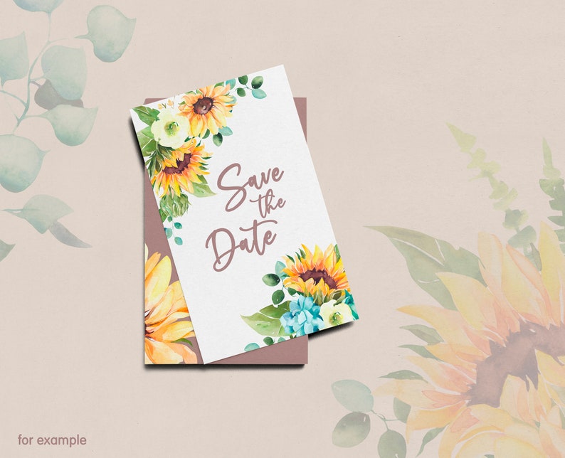 Download Watercolor Sunflowers Succulents Summer Yellow Blue ...