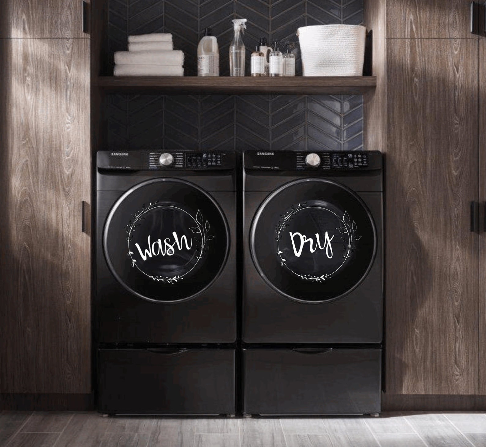 Washer and Dryer Decal Washer and Dryer Labels Washer and Etsy