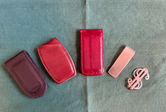 MONEY CLIPS Vintage=5 choices! Coach rich brown l… - image 1