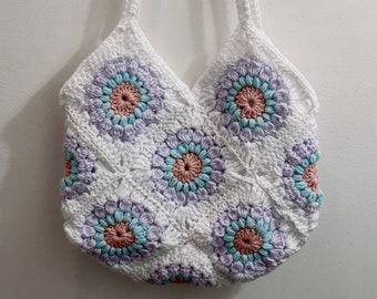 Sunburst Granny Square Bag