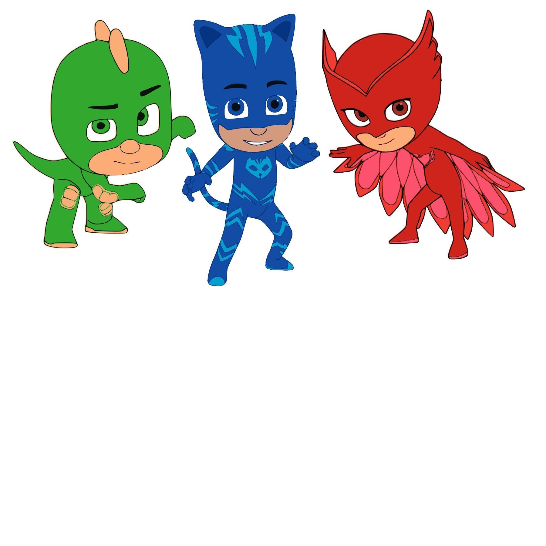 Download Pj Mask Svg File Set For Silhouette And Cricut Etsy