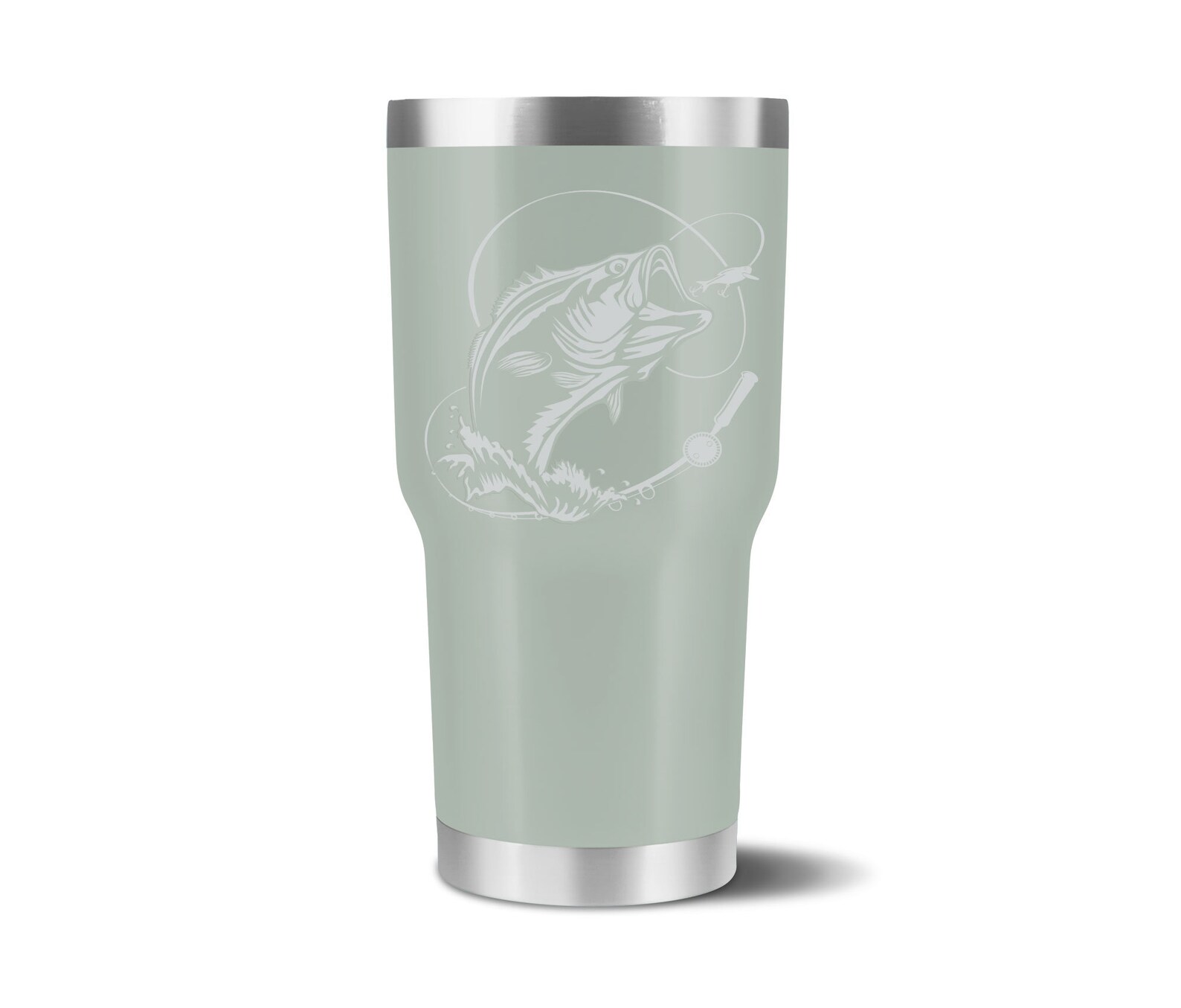 Fish Engraved 30 oz YETI Insulated Cup Etsy
