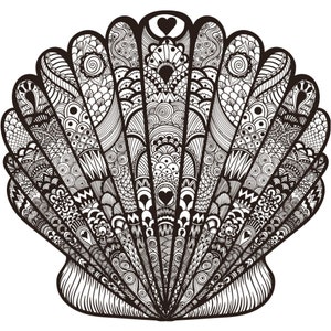 24" x 24" Large Coloring Poster - Clam Shell
