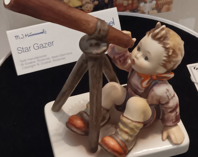 Hummel "StarGazer" #132, Height 4 3/4 inches, TMK-6, Artisan year 1989, Original Box, Paperwork, NIB,Master sculptor Arthur Möller in 1939.