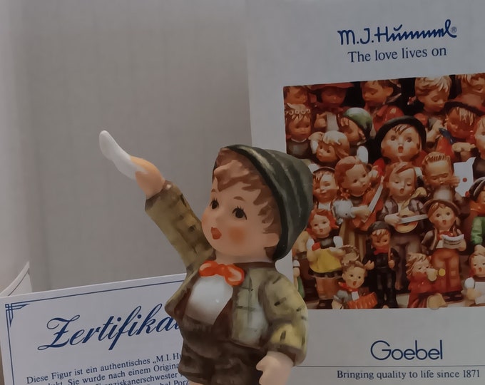Hummel "Farewell, Come Back Soon!" #545, 1995 First Issue, New-In-Box, 4 1/2", Artisan Year 1990, by Master Sculptor Arthur Möller
