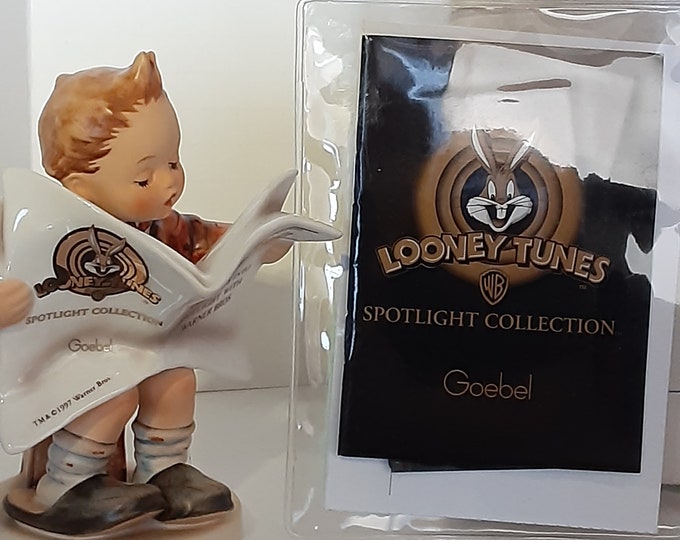 Hummel "Looney Tunes" New-In-Box,Special Edition of "Latest News" #184 Looney Tunes, By Arthur Möller in 1946, Limited release 7k June 1997.