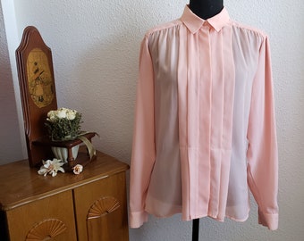 Vintage Counterparts Women Rose Longsleeve Button Down Elegant Blouse size 10